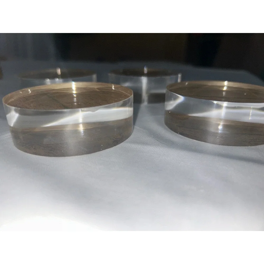 Samyucho Clear Acrylic Napkin Rings‎ Set of 4 Modern Minimalist Table Decor NEW